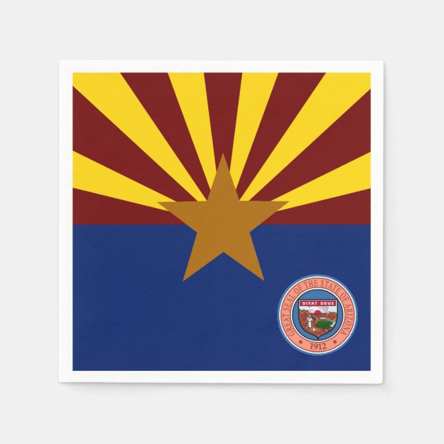Arizona flag napkins (Front)