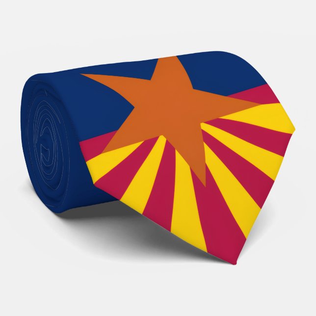 Arizona Flag Neck Tie (Rolled)