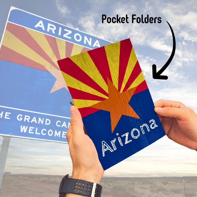 Arizona Flag  Pocket Folder (Arizona Flag Pocket Folders)
