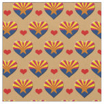 Arizona Flag &amp; Red Heart fashion Fabric / USA