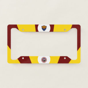 Arizona flag-seal license plate frame