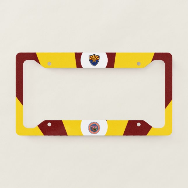 Arizona flag-seal license plate frame (Front)