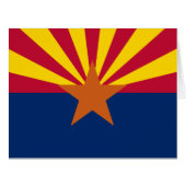 Arizona Flag: Setting Star Sun, The Copper State (Front Horizontal)
