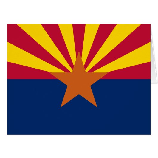 Arizona Flag: Setting Star Sun, The Copper State (Front Horizontal)