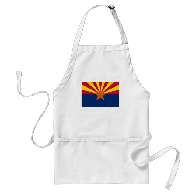 Arizona Flag: Setting Star Sun, The Copper State Adult Apron (Front)