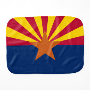 Arizona Flag: Setting Star Sun, The Copper State Baby Burp Cloth