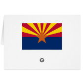 Arizona Flag: Setting Star Sun, The Copper State Cards (Back Horizontal)
