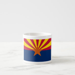 Arizona Flag: Setting Star Sun, The Copper State Espresso Cup