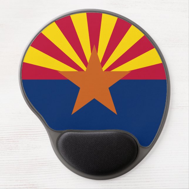 Arizona Flag: Setting Star Sun, The Copper State Gel Mouse Pad (Front)