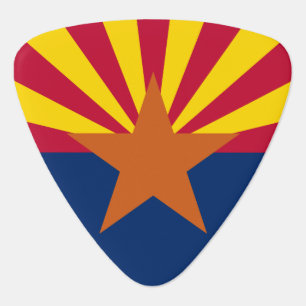 Arizona Flag: Setting Star Sun, The Copper State Guitar Pick