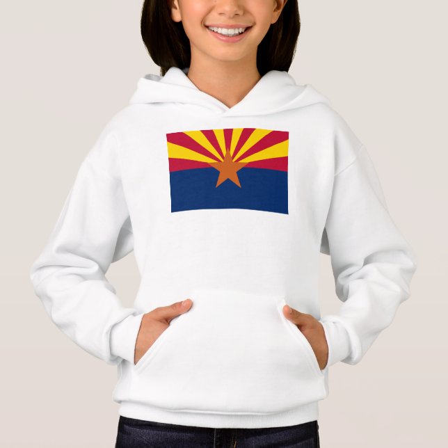 Arizona Flag: Setting Star Sun, The Copper State Hoodie (Front)