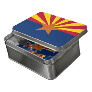 Arizona Flag: Setting Star Sun, The Copper State Jigsaw Puzzle