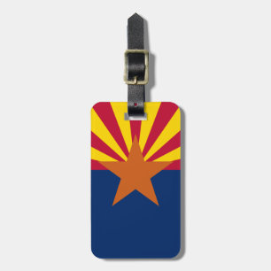 Arizona Flag: Setting Star Sun, The Copper State Luggage Tag