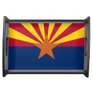 Arizona Flag: Setting Star Sun, The Copper State Serving Tray