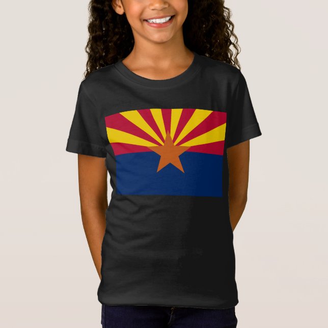 Arizona Flag: Setting Star Sun, The Copper State T-Shirt (Front)
