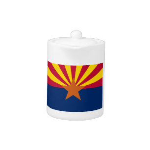 Arizona Flag: Setting Star Sun, The Copper State Teapot