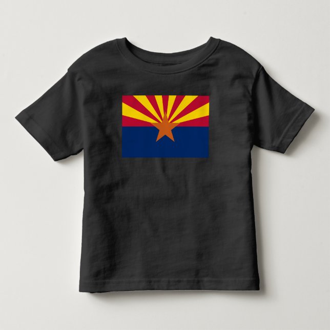 Arizona Flag: Setting Star Sun, The Copper State Toddler T-shirt (Front)