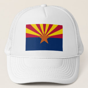 Arizona Flag: Setting Star Sun, The Copper State Trucker Hat