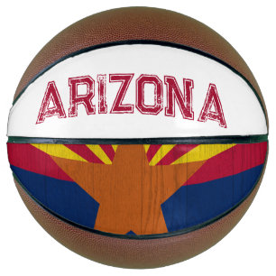 Arizona Flag Starburst Rugged Basketball