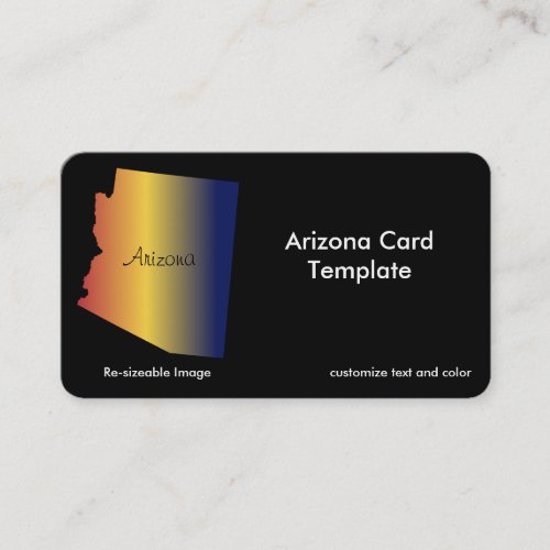 Arizona Flag State Business Card