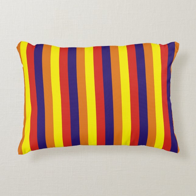 arizona flag stripes USA united states america col Accent Pillow (Front)
