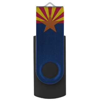Arizona Flag: The Copper State, Ditat Deus Flash Drive