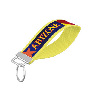 Arizona Flag Wrist Keychain