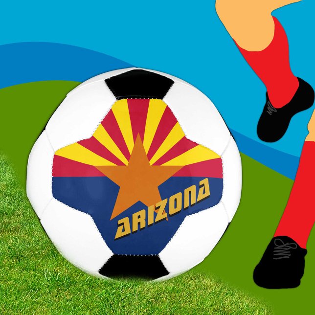 Arizona Football & Arizona Flag / USA Sport Soccer Ball (Creator Uploaded)
