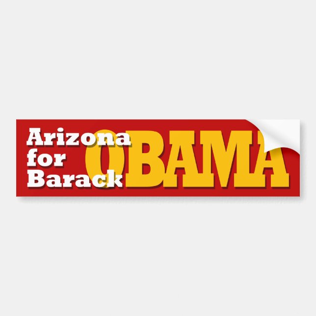 Arizona for Barack Obama bumper sticker (Front)
