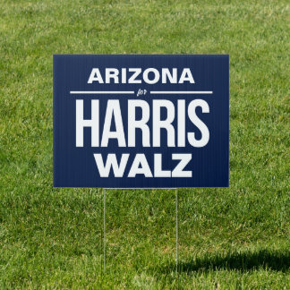 Arizona for Harris Walz Sign