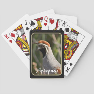 Arizona Gambel's Quail Playing Cards