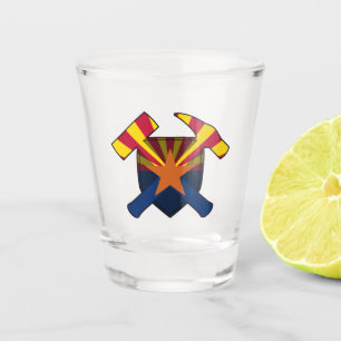 Arizona Geologist's Rock Hammer Logo Shot Glass