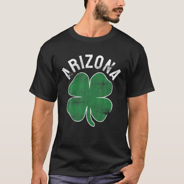 Arizona Gift St. Patrick's Day Shamrock Irish- Men T-Shirt (Front)