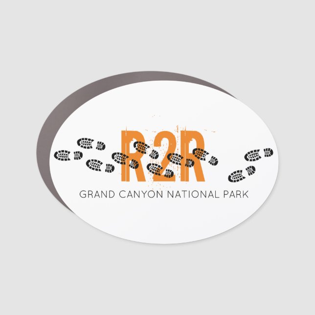 Arizona Grand Canyon R2R Hike Adventure Car Magnet (Front)