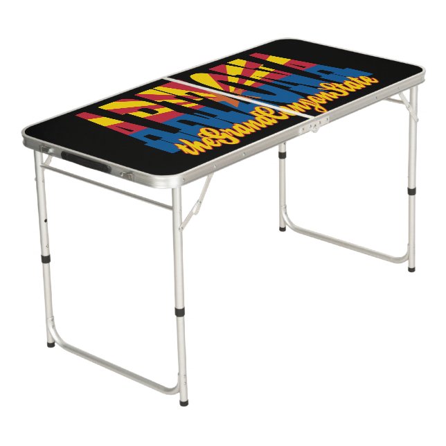 Arizona Grand Canyon State Beer Pong Table (Angled)