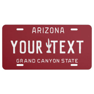 Arizona Grand Canyon State Custom License Plate