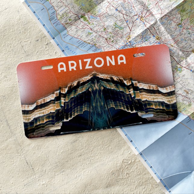 Arizona Grand Canyon State License Plate (In Situ)