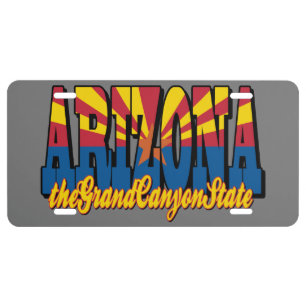 Arizona Grand Canyon State License Plate