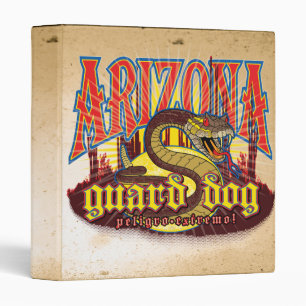Arizona Guard Dog Snake 3 Ring Binder