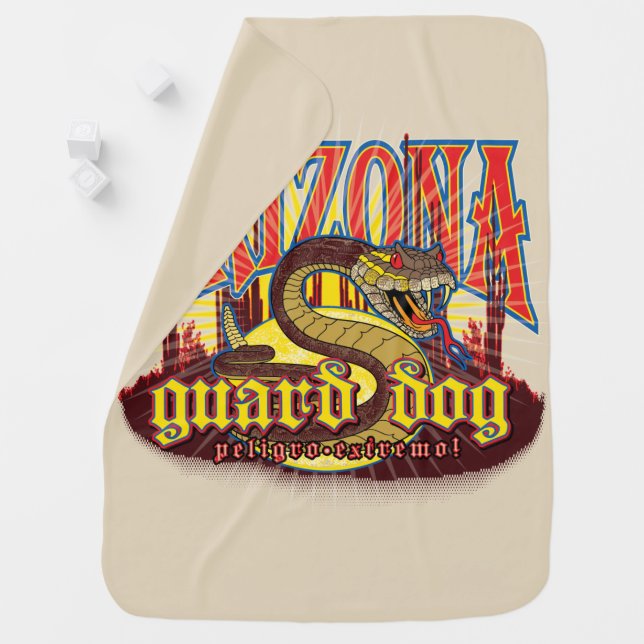 Arizona Guard Dog Snake Baby Blanket (In Situ)