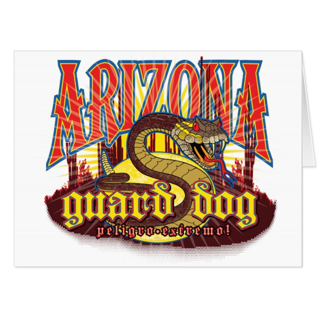 Arizona Guard Dog Snake Card (Front Horizontal)