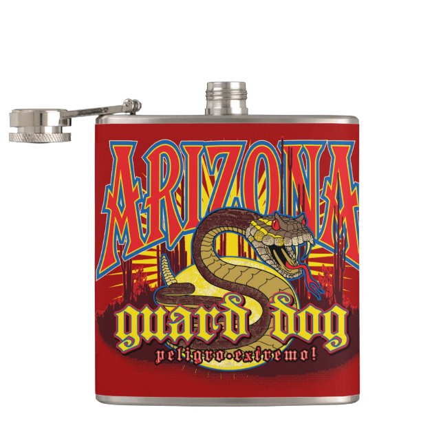 Arizona Guard Dog Snake Flask (Opened)