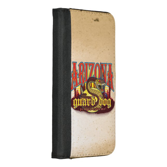 Arizona Guard Dog Snake iPhone Wallet Case (Right)