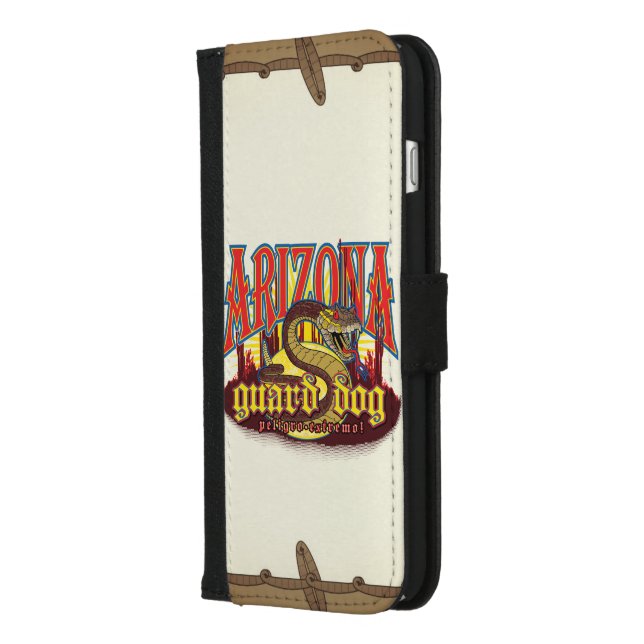 Arizona Guard Dog Snake iPhone Wallet Case (Left)