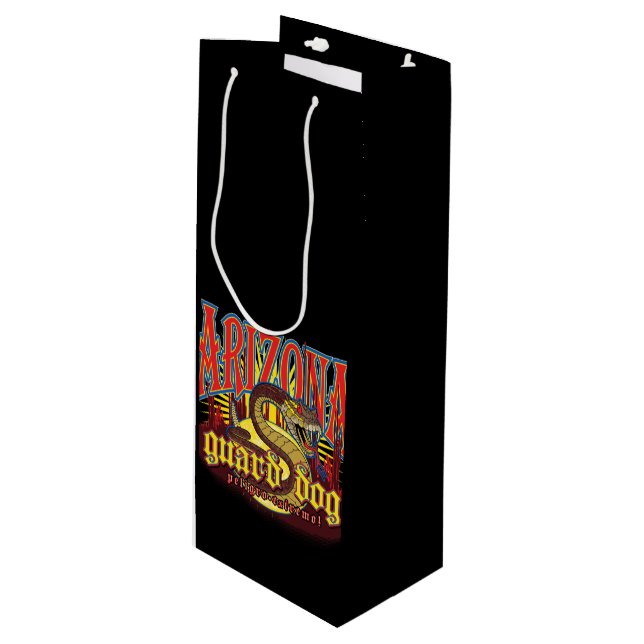 Arizona Guard Dog Snake Wine Gift Bag (Front Angled)