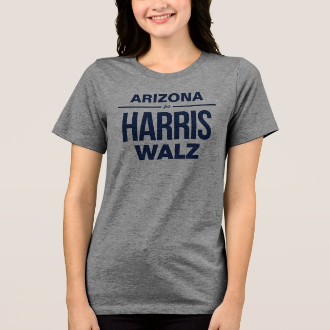 Arizona Harris Walz Tri-Blend Shirt (Front)