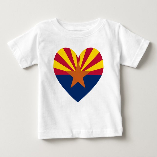 Arizona Heart Baby T-Shirt (Front)