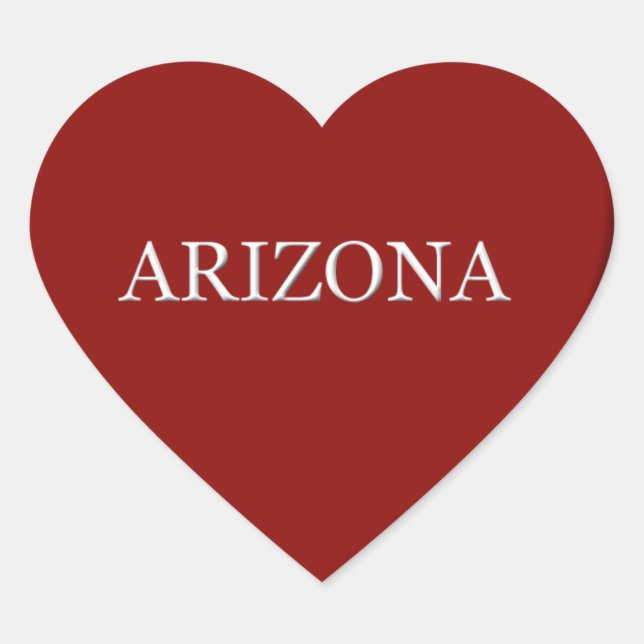 Arizona Heart Sticker (Front)