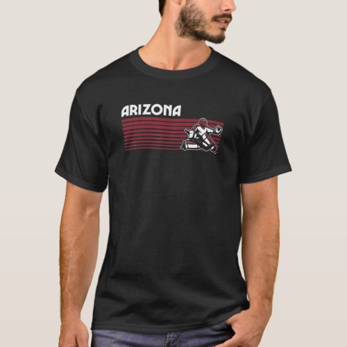 Arizona Hockey Retro Throwback Style T_Shirt
