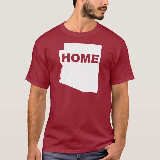 Arizona Home Away From State T-Shirt Tees (Front)